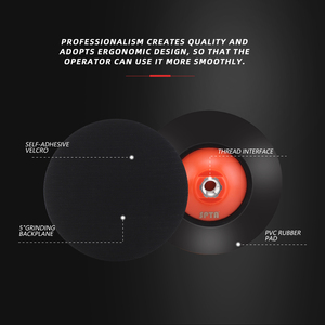 Spta bp502 kích thước 5 inch (125mm) chuyên nghiệp Móc & vòng quay ủng hộ tấm/xe đánh bóng ủng hộ Pad - Product Image 2