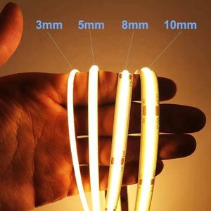 Siêu hẹp 2.7mm 3mm 4mm 5mm rộng mềm chiếu sáng Dải 12V 24V COB <span class=keywords><strong>LED</strong></span> linh hoạt dải điện áp thấp tự dính ánh sáng mềm - Product Image 2