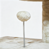 Arbre à chat multi-niveaux stable avec perchoirs en peluche douce, condo pour chat et poteaux à gratter en sisal pour chatons et chats adultes
