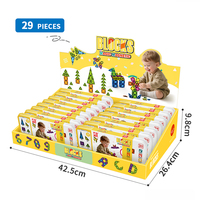 Bloques de Construcción Magnéticos Creativos DIY para Niños, Juego de Bloques de Construcción Magnéticos Montessori STEM, Juguetes Educativos Geométricos de Plástico para Niños