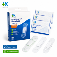 Pansement imperméable HUIKANG PU 72x22 mm, pansement stérile transparent, pansement adhésif pour les premiers soins