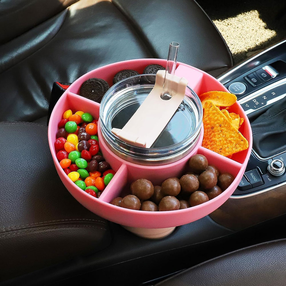 Ciotola per Snack in Silicone per Stanley Cup vassoio per Snack da 30 once con manico per Stanley Tumbler anello per Snack riutilizzabile da 30 once