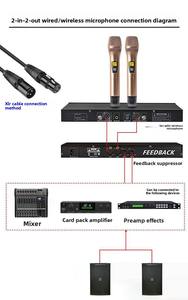 Préamplificateur <span class=keywords><strong>audio</strong></span> de scène anti-feedback BHA 2.0 vert avec suppresseur de réflexions, convertisseur de fréquence, prix usine, OEM - Product Image 2
