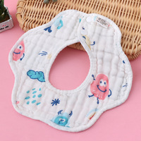 Bavoirs imperméables matelassés à motifs d'animaux de dessin animé pour bébés, nouvelles serviettes absorbantes pour la salive, lingettes à épaules pour nouveau-nés, foulards bandana pour l'alimentation des garçons et des filles