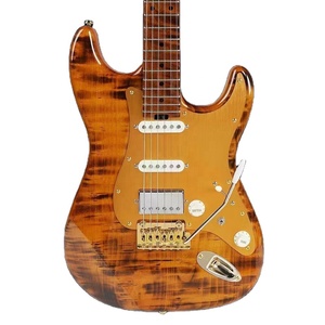 Venta Directa de Fábrica, Guitarra para Zurdos de Cuerpo Semi-Hueco, 22 Trastes, Color Vintage, Personalizada OEM - Product Image 2