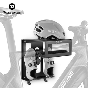 WEST BIKING Support mural de vélo haute résistance Support de stationnement mural pour vélo de route Affichage de stockage multifonctionnel d'intérieur - Product Image 6