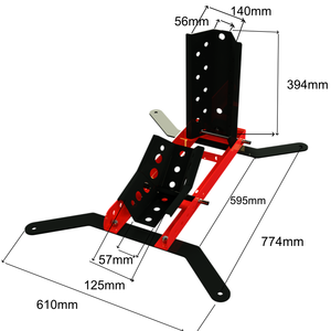 Soporte de Montaje <span class=keywords><strong>para</strong></span> Motocicleta, Soporte Delantero, Bloqueo de Rueda <span class=keywords><strong>para</strong></span> Motocicleta, 450 kg, <span class=keywords><strong>para</strong></span> Reparación de Vehículos - Product Image 2