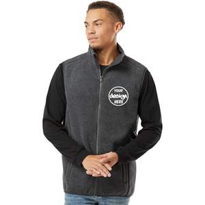 Chalecos de tela polar supercálidos para hombre 3012 personalizados con logotipo bordado personalizado, chalecos con logotipo bordado personalizable - Product Image 1