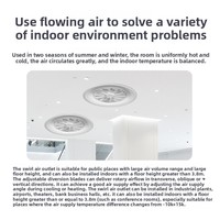Diffuseur d'air rond tourbillon de haute qualité HVAC Carreaux de plafond à lames réglables en aluminium