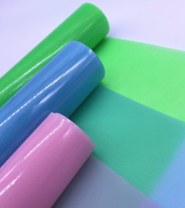 Tissu en plastique PVC transparent de 0.5mm pour Costumes Chaussures Sacs Hairbows-Utilisation polyvalente - Product Image 2