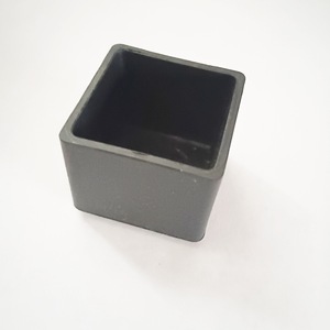 Leg Protection <b>Pad</b> Plastic Foot Plug 25x25mm Black Anti <b>Scratch</b> Furniture Leg Cover Tube Cap - Product Image 1