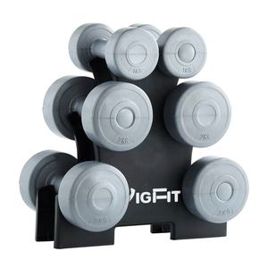 Toptan VIGFIT Dayanıklı 12kg Çimento Dambıl Seti, Evde Spor Salonu Güç Antrenmanı Egzersizi için Standlı - Product Image 2