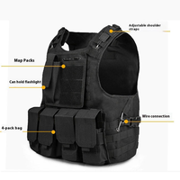 Gilet tactique exclusif PUBG MOLLE à fermeture éclair, imperméable, en polyester Oxford camouflage, multifonctionnel, pour forces spéciales