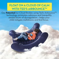 ONEHALF Fauteuil de camping gonflable moderne en PVC - Chaise à bascule pliable avec sacs de compression rapide - Balançoire sensorielle pour enfants