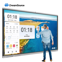Pizarra Interactiva Electrónica LCD 4K con Pantalla Táctil IR de 40 Puntos para Uso Escolar, Sistema Operativo Android/Windows, Intel Core I3/i5/i7