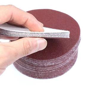 Discos de papel de lija flocado de 6 pulgadas (150 mm) con base de papel pulidor y tratamiento impermeable para automóviles, muebles y ferretería - Product Image 3