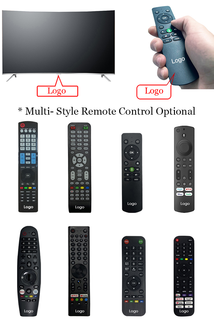 フルスクリーン50インチ4KUHD LEDテレビテレビ50インチ湾曲スマート