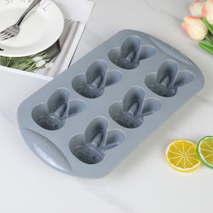 Teglia per Muffin a forma di coniglio in Silicone per la cottura, crostate, Cupcakes, Mini Cheesecake, dessert con Mousse, stampi per biscotti ricoperti di cioccolato - Product Image 6