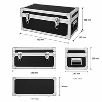 Boîte d'emballage en alliage d'aluminium sur mesure, directement de l'usine, grande boîte de transport d'outils, boîte de rangement robuste, valise de transport pour outils