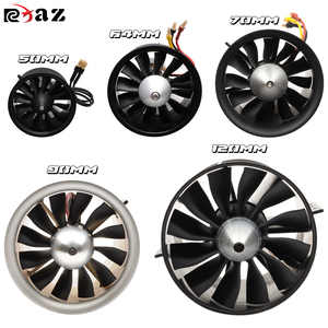 Ventilateur à conduit électrique (<span class=keywords><strong>EDF</strong></span>) RCXAZ 50~120mm à 12 pales, moteur brushless outrunner 2627 2836 3748 F5075 4S//5S/<span class=keywords><strong>6S</strong></span>/10S, groupe d'alimentation <span class=keywords><strong>EDF</strong></span> pour RC - Product Image 1