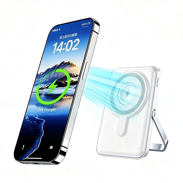 10000mAh High Quality Mini Portable Powerbank PD20W+QC22.5w Fast Charge Digital Display Magnetic Wireless Charge Power Bank