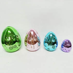 2025 nuevo producto Led Light up decoración regalo de Pascua Ides centros de mesa decoración del hogar huevo de cristal al por mayor para el día de Pascua - Product Image 1