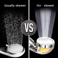 Pommeau de douche filtrant à haute pression à la vitamine C pour l'élimination de l'eau dure et du chlore |   Pommeau de douche filtrant ionique parfumé aux arômes