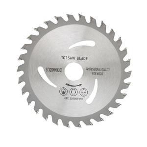 Lame de <span class=keywords><strong>scie</strong></span> circulaire TCT de 5 pouces (20 mm) en carbure de tungstène de qualité supérieure, personnalisée en usine, <span class=keywords><strong>pour</strong></span> la découpe du bois - Product Image 1