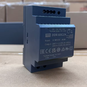 DDR-60G-24 60W แหล่งจ่ายไฟแบบสวิตชิ่งสำหรับติดตั้งบนราง DIN 24V DC คอนเวอร์เตอร์ DC แบบเอาต์พุตเดี่ยวสำหรับตู้ควบคุม - Product Image 5