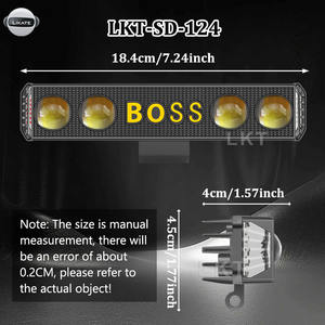 LKT Nouveau design Barre lumineuse LED pour voiture, projecteur linéaire, clignotant rouge et bleu, 6 modèles, pour conduite, antibrouillard, pour voiture, VTT, UTV, tout-terrain - Product Image 2