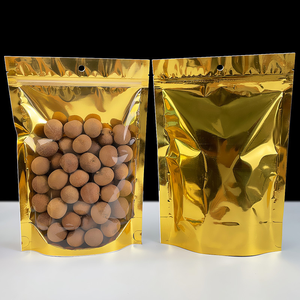 Bolsas de Embalaje de Alimentos al por Mayor, Bolsas de Mylar Resistentes a la Humedad para Granos y Cereales, con Acabado Dorado Brillante y Cierre Hermético - Product Image 4