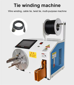Machine automatique multifonction pour l'enroulement et le ligaturage de câbles, équipement de bobinage, de torsion et de fixation pour fils électriques et câbles de données USB - Product Image 6