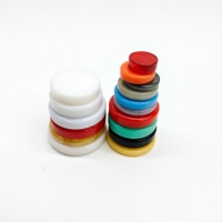 Jetons de backgammon en acrylique colorés, pions de jeu en plastique, pions d'échecs à bords lisses, accessoires de jeu de société personnalisés