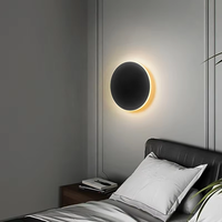 Lampe murale LED d'intérieur, lampe décorative pour salon, luminaire pour la maison, lampe pour grenier, lampe pour escalier, aluminium circulaire, AC 90-260 Volts