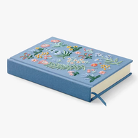 Carnet de notes personnalisé avec couverture en lin imprimé floral, design sur mesure, journal chrétien en tissu