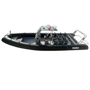 Bateau pneumatique à double coque rigide en aluminium German Patrol 28,7 pieds RIB 860 Hypalon/PVC - Product Image 4