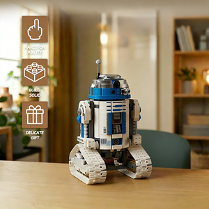<span class=keywords><strong>Kit</strong></span> de construction de robot sur rail 70002, ensemble de construction DIY à thème, modèle de droïde astromécanique à collectionner - Product Image 5