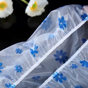 <span class=keywords><strong>Bonnet</strong></span> <span class=keywords><strong>de</strong></span> <span class=keywords><strong>bain</strong></span> élastique en dentelle réutilisable écologique pour femmes, motif <span class=keywords><strong>de</strong></span> dessin animé mignon en PVC, couvre-cheveux pour le lavage du visage, anti-fumée, imperméable, <span class=keywords><strong>bonnet</strong></span> <span class=keywords><strong>de</strong></span> douche - Product Image 6