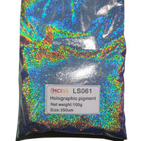 Pigment en poudre holographique diamant arc-en-ciel argenté effet peinture automobile pour résine époxy, art, masterbatch et plastique injecté