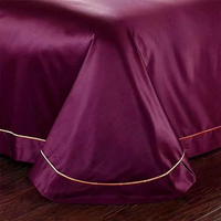 Belle Dubai queen size 300TC satin 60S * 60s 100% ensemble de draps en coton égyptien ensemble de literie