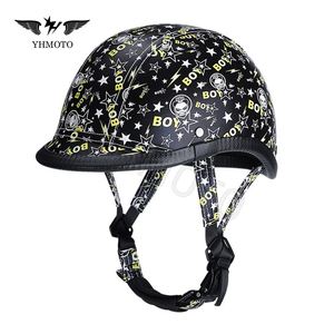Casque demi-face YHMOTO, style rétro équestre, accessoires universels pour moto, pour hommes et femmes, homologué DOT - Product Image 4