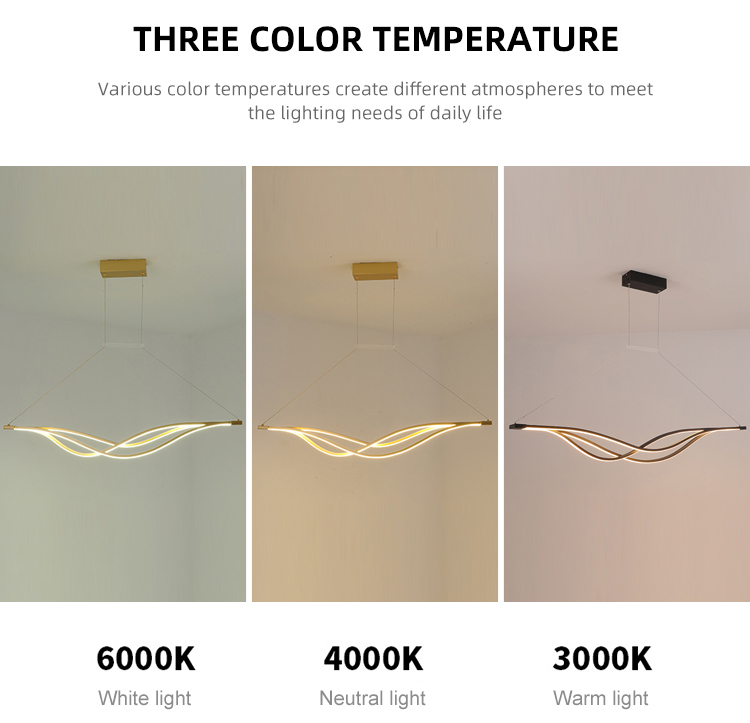 Newest Innovation Modern Decorative Room Home Indoor Lighting Aluminum Bedroom Led Chandelier Pendant Light