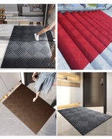 Maßgefertigter Teppich mit Streifenmuster Moderner Minimalistischer Rechteckiger Bodenteppich Eingangsbereich Fußmatte Wasserabsorbierend Pflegeleichte Matte