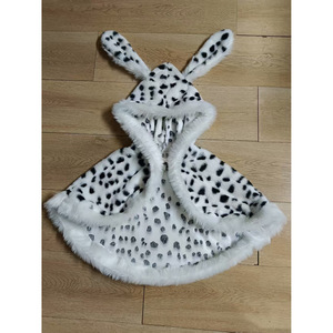 Halloween <span class=keywords><strong>Cruella</strong></span> Dalbican conejo manchado estampado <span class=keywords><strong>de</strong></span> leopardo chal adulto - Product Image 5