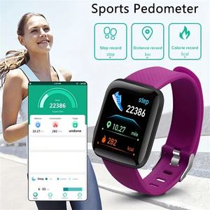 Reloj Inteligente D13 Cuadrado de Silicona <span class=keywords><strong>para</strong></span> Hombre y Mujer, 116 Plus, Modo Deportivo, Seguimiento de Actividad Física, Recordatorio de Mensajes, Reloj Inteligente Económico - Product Image 1