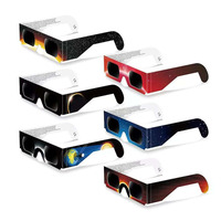Lunettes d'observation d'éclipse solaire en papier certifiées ISO CCQS pour éclipse totale