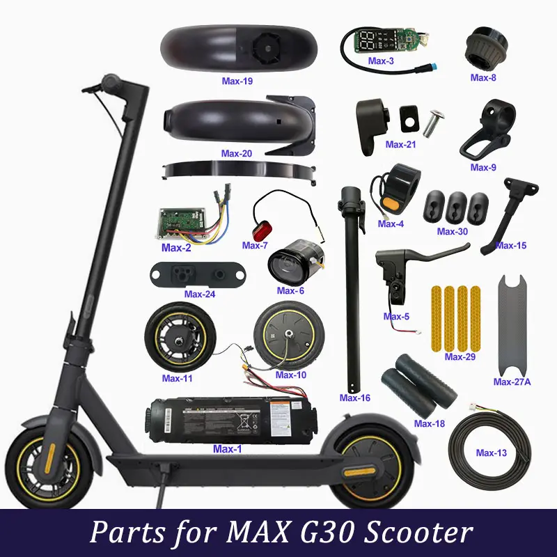 Scooter Spare Parts Seats Soild Tire Fast Charger Motor For Max G30 G30D G30 LP G30LE Electrical Kickscooter Accessories