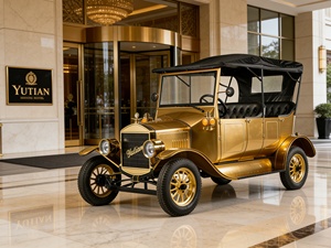 Voiture électrique classique de luxe pour les visites d'hôtes dans les manoirs, véhicule rétro de tourisme 5 places pour les événements de mariage et l'hôtellerie des manoirs - Product Image 5