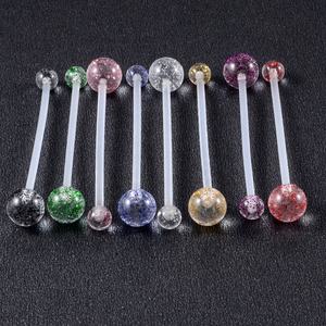 Lote de 10 Anillos de Ombligo de 14G para Embarazo, Bioplast Flexible, Retenedor de Ombligo Deportivo para Maternidad, Joyería Corporal, Regalo de Boda o Compromiso - Product Image 6