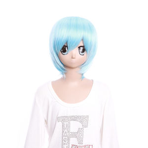 Peluca de personaje japonés Neon Genesis, serie de anime, <span class=keywords><strong>cosplay</strong></span>, Ayanami Rei - Product Image 1